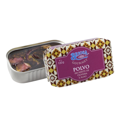 Oktopus in Olivenöl und Knoblauch – 120 g