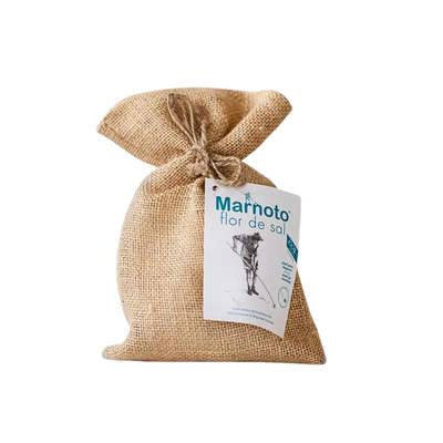 Fleur de Sel in Jute Bag Hand-harvested sea salt - 250g