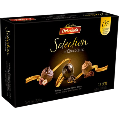 Bombons Selection (Leite, Preto, Avelã) - 200g