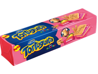Quadratischer Erdbeer-Tortuguita-Keks – 130 g