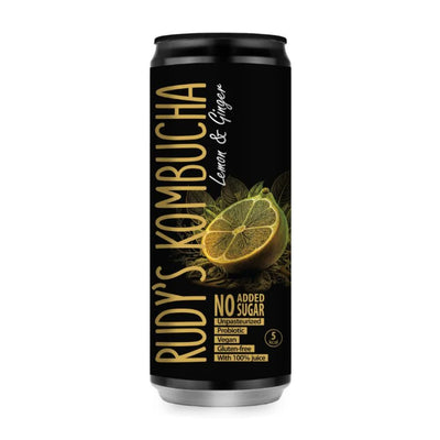 Kombucha de Limão e Gengibre Sem Álcool - 330ml