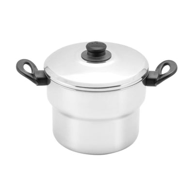 Polished aluminum couscous dish - 16 cm
