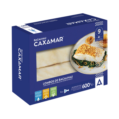 Entsalzte, gefrorene Kabeljaufilets (2 Stk.) – 600 g