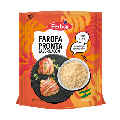 Farofa Cassava Flour Bacon Flavor - 250g