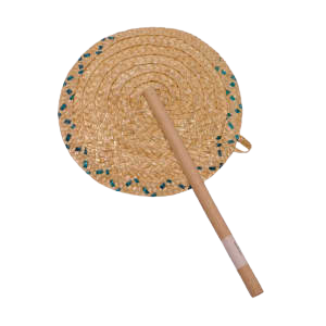 Strohfächer mit Griff