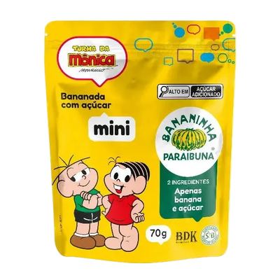 Bananinha Paraibuna Mini Turma da Mônica – 70g