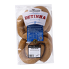 Packaged food item with visible brand label on a white background
