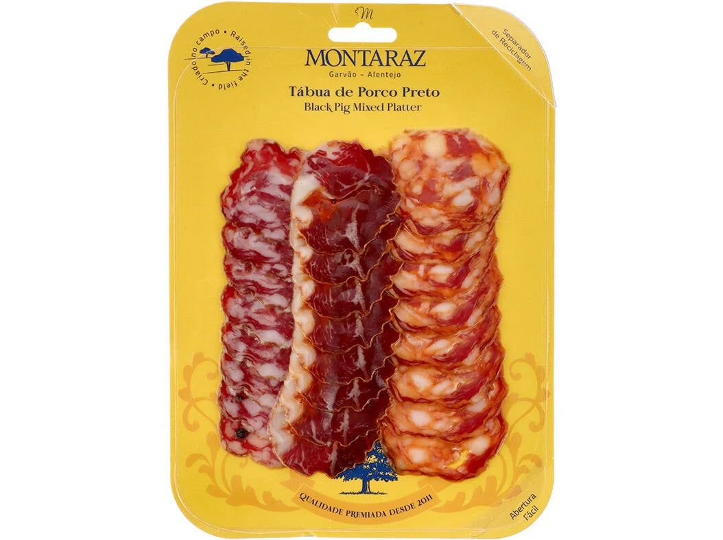 Gemischte Schwarze-Schweinefleisch-Wurstplatte - 80g