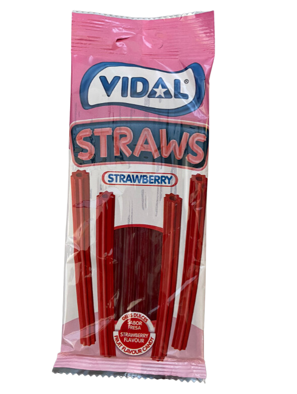 Straws Strawberry Assorted Gummies - 90g