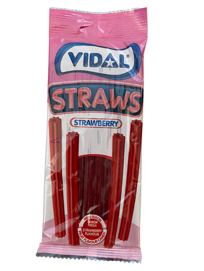 Straws Strawberry Assorted Gummies - 90g