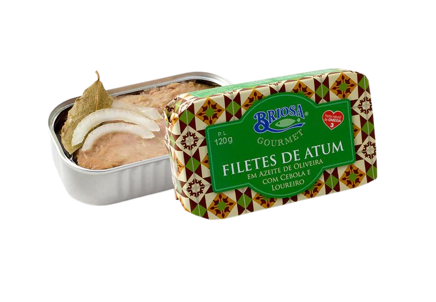 Filetes de Atum em Azeite com Cebola e Loureiro - 120g