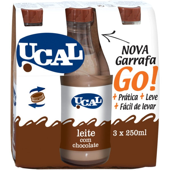 Chocolate de leite Ucal (3 x 250 ml)