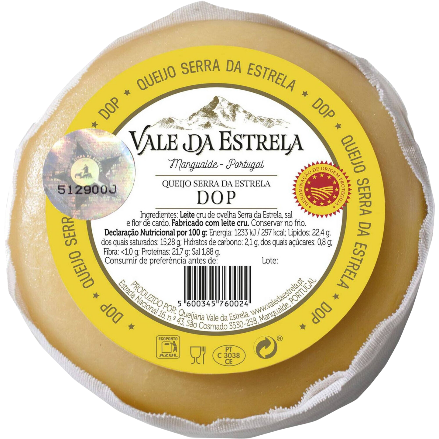 Serra da Estrela PDO Sheep Cheese - 450g