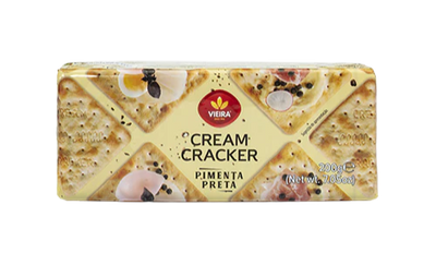 Bolacha Cream Cracker Pimenta Preta - 200g