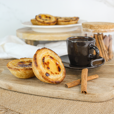 Pastel de Nata Vorgebacken Box (60 Stück) – Authentische portugiesische Puddingtörtchen