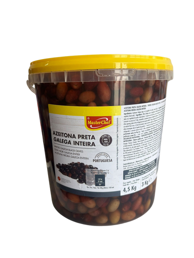 Schwarze galizische Oliven im Eimer - 3kg
