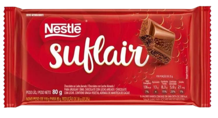 Chocolate Suflair ao Leite