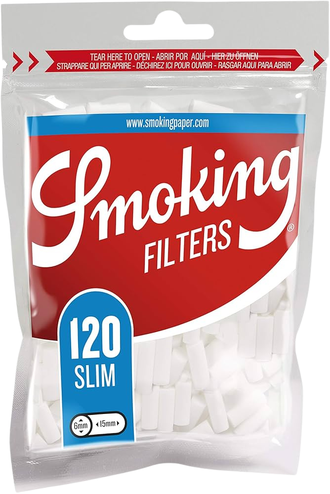 Filtros Classic Slim Bolsa 6mm - 120uni