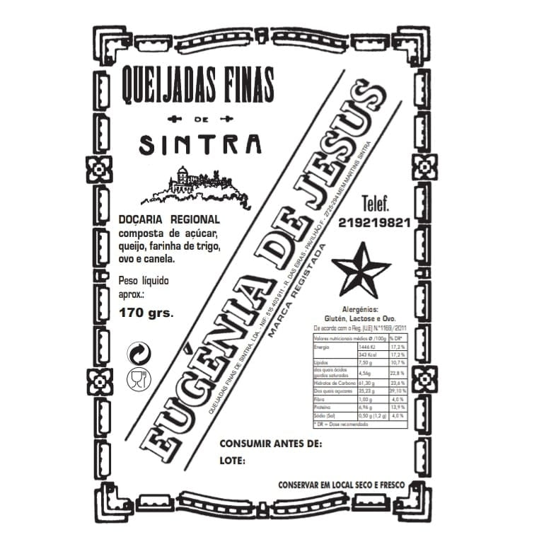 Queijadas de Sintra Eugénia de Jesus – Pack of 6