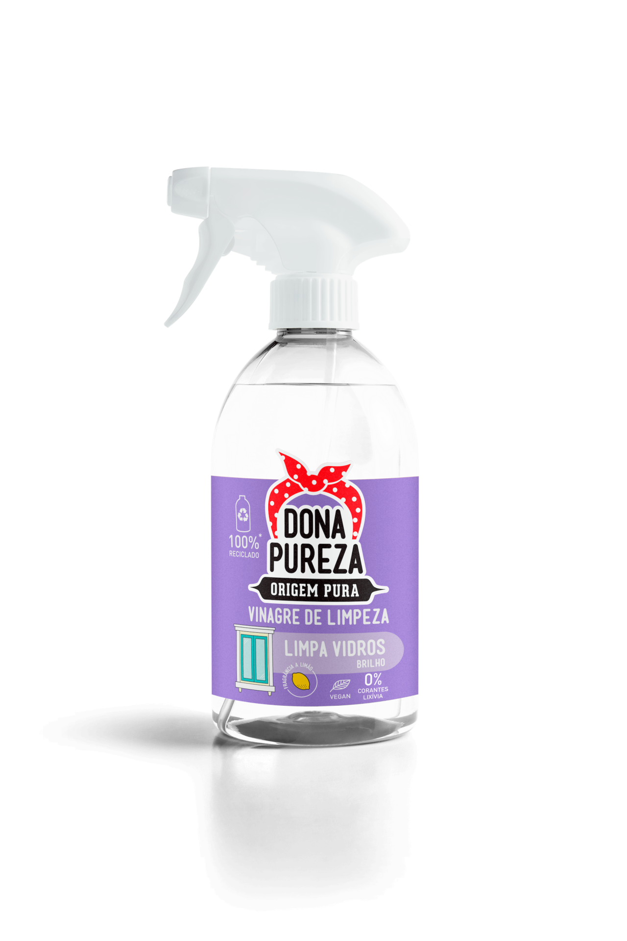 Vinagre de Limpeza Limpa Vidros Limão Spray - 500ml