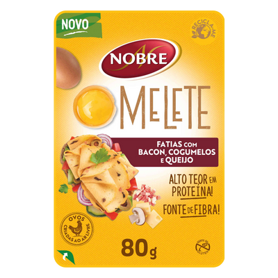 Omelett mit Speck und Pilzscheiben - 80g