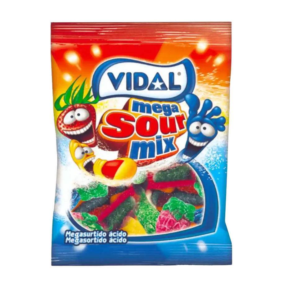 Vidal Gomas Mega Sour Mix - 90g