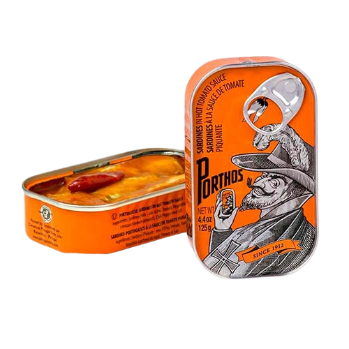 Porthos Vintage Sardinhas em Tomate Picante 125G