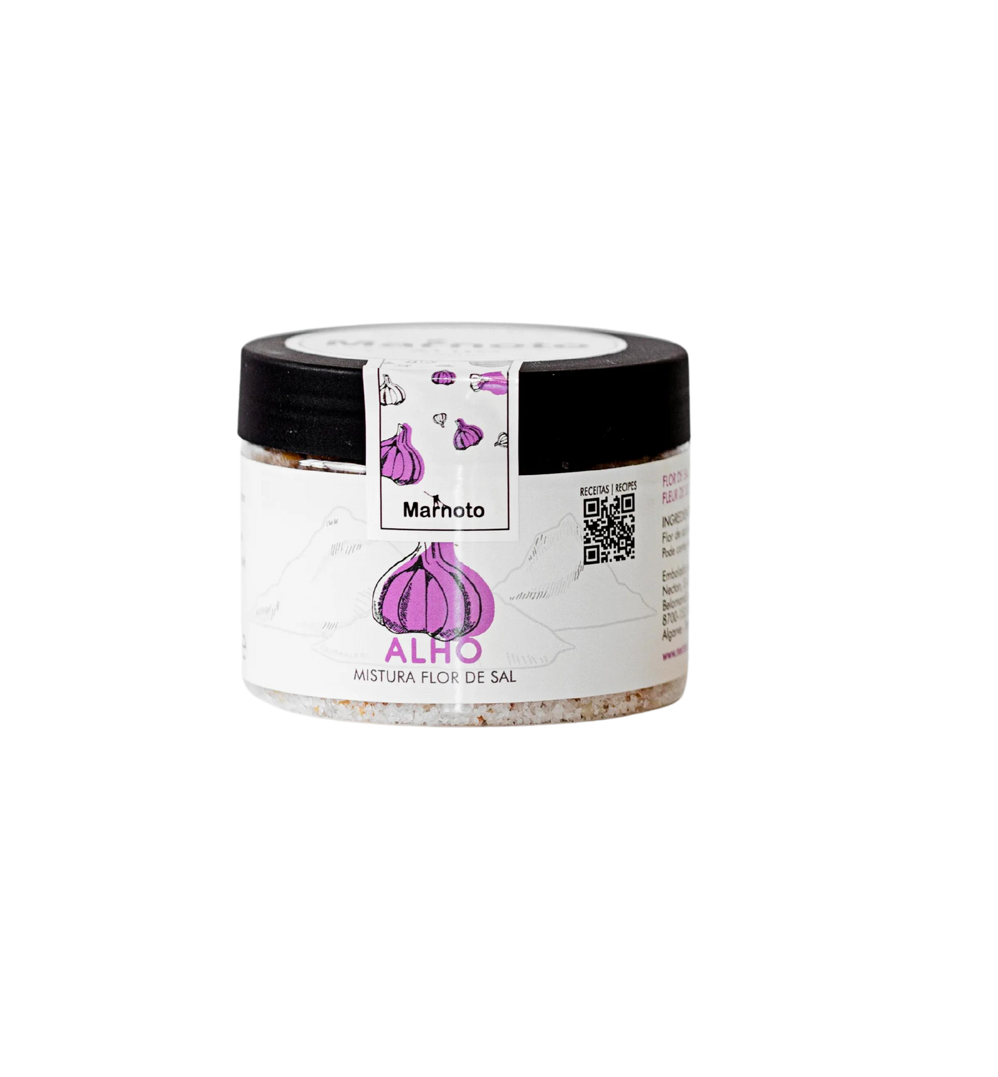 Fleur de Sel mit Knoblauch handgeschöpftes Meersalz – 125 g
