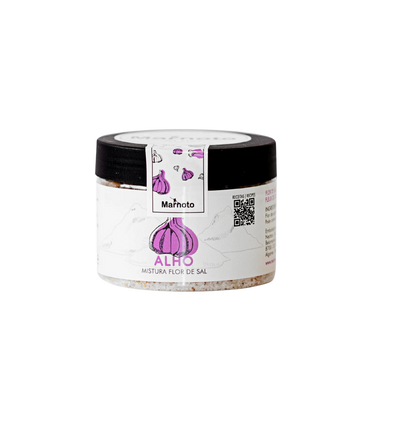 Fleur de Sel mit Knoblauch handgeschöpftes Meersalz – 125 g