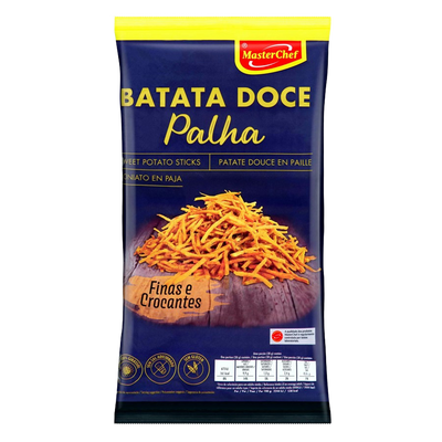 Bag of MasterChef Batata Doce Palha sweet potato sticks on a white background