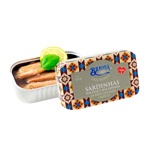 Sardinen mit Zitrone und Basilikum ohne Haut und Knochen – 120 g