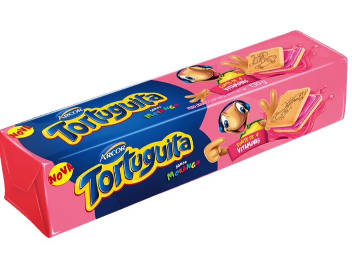 Strawberry Tortuguita Square Biscuit - 130g