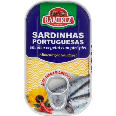 Sardinhas em Óleo Vegetal Picante - 125g