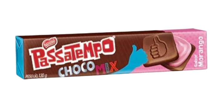 Pastempo Filled Chocomix Strawberry - 130g