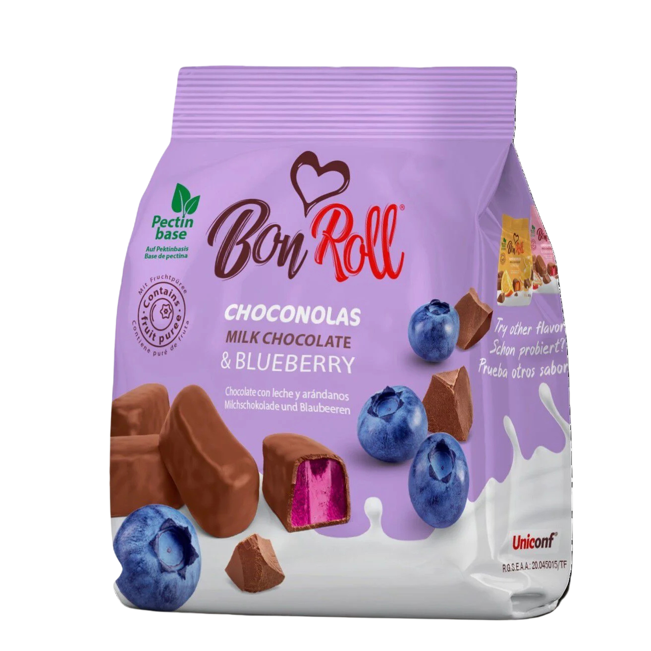Bon Roll Choconolas Blaubeere 120G