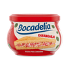 Jar of Bocadelia Caranguejo with a sandwich illustration on a white background