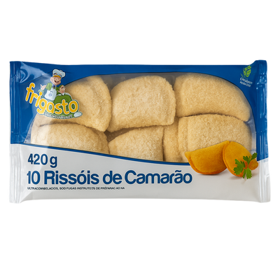 Frigosto Shrimp Rissóis – 10 pieces 420 g, frozen pack.