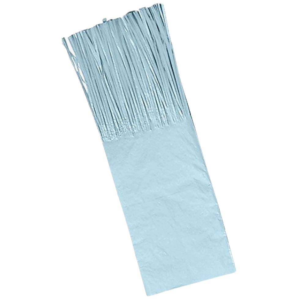 Papel Seda Franjas p/ Balas Azul Claro 48uni - 23x7,5cm