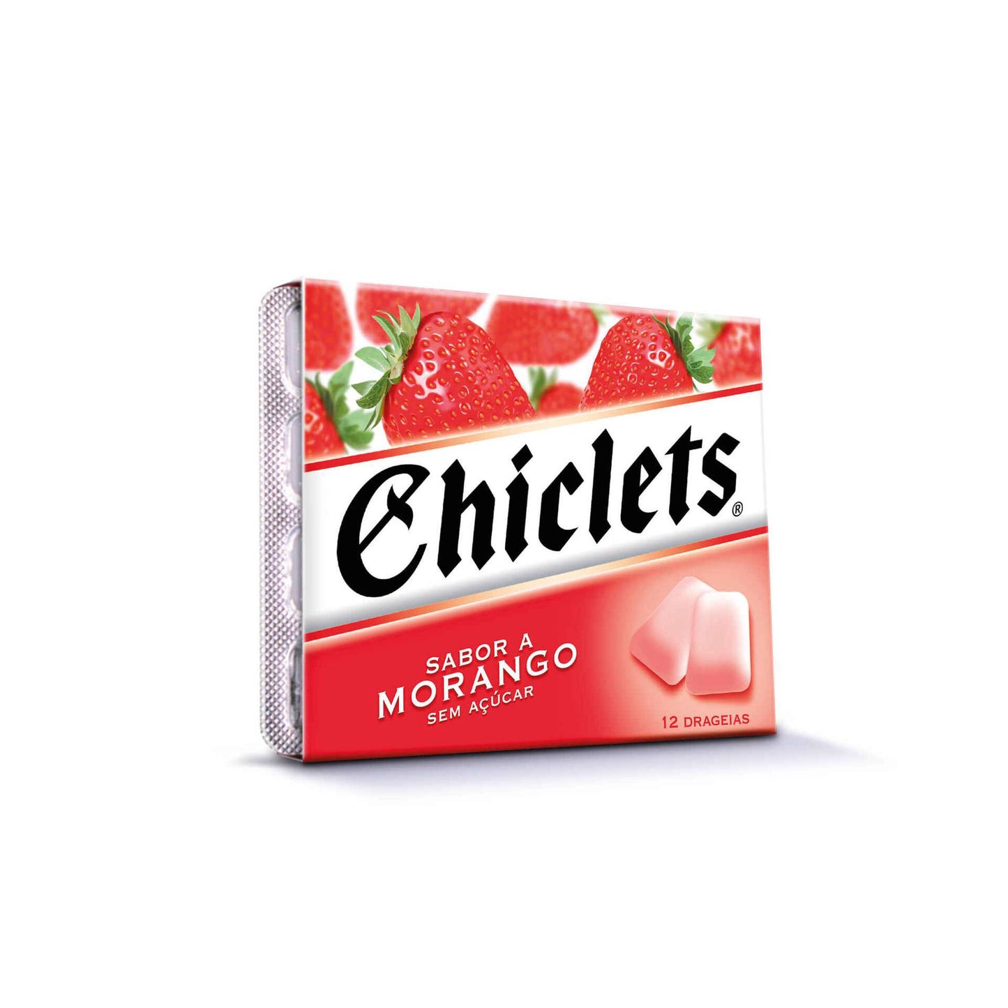Chicletes de Morango sem Açúcar