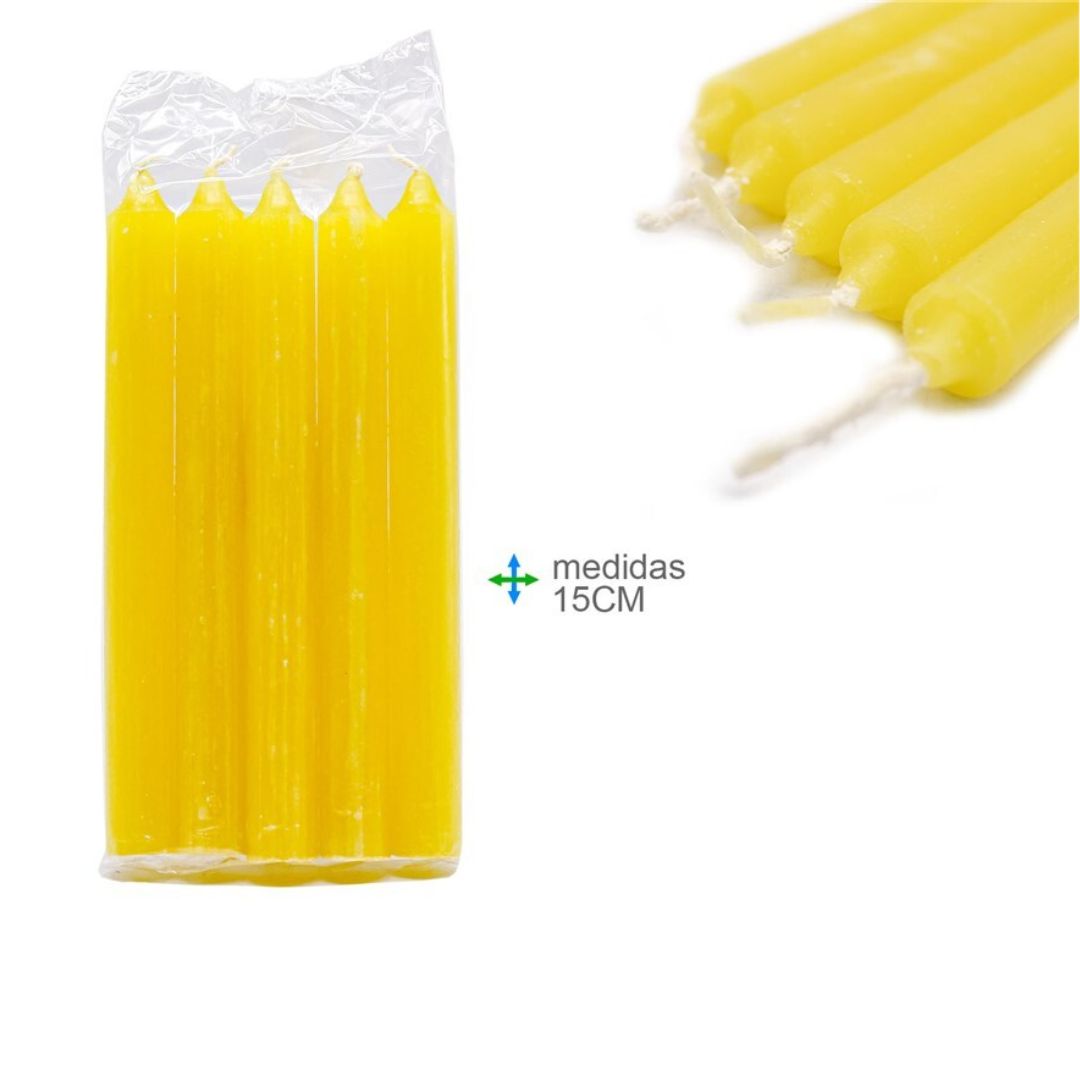 Yellow Candle - 15cm
