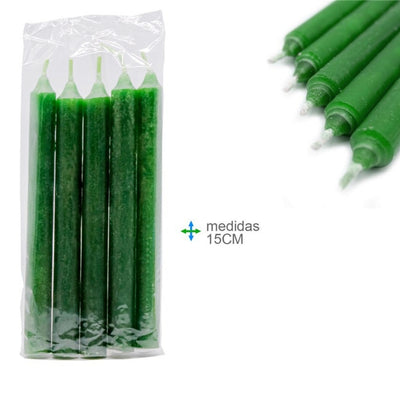 Grüne Kerze - 15cm