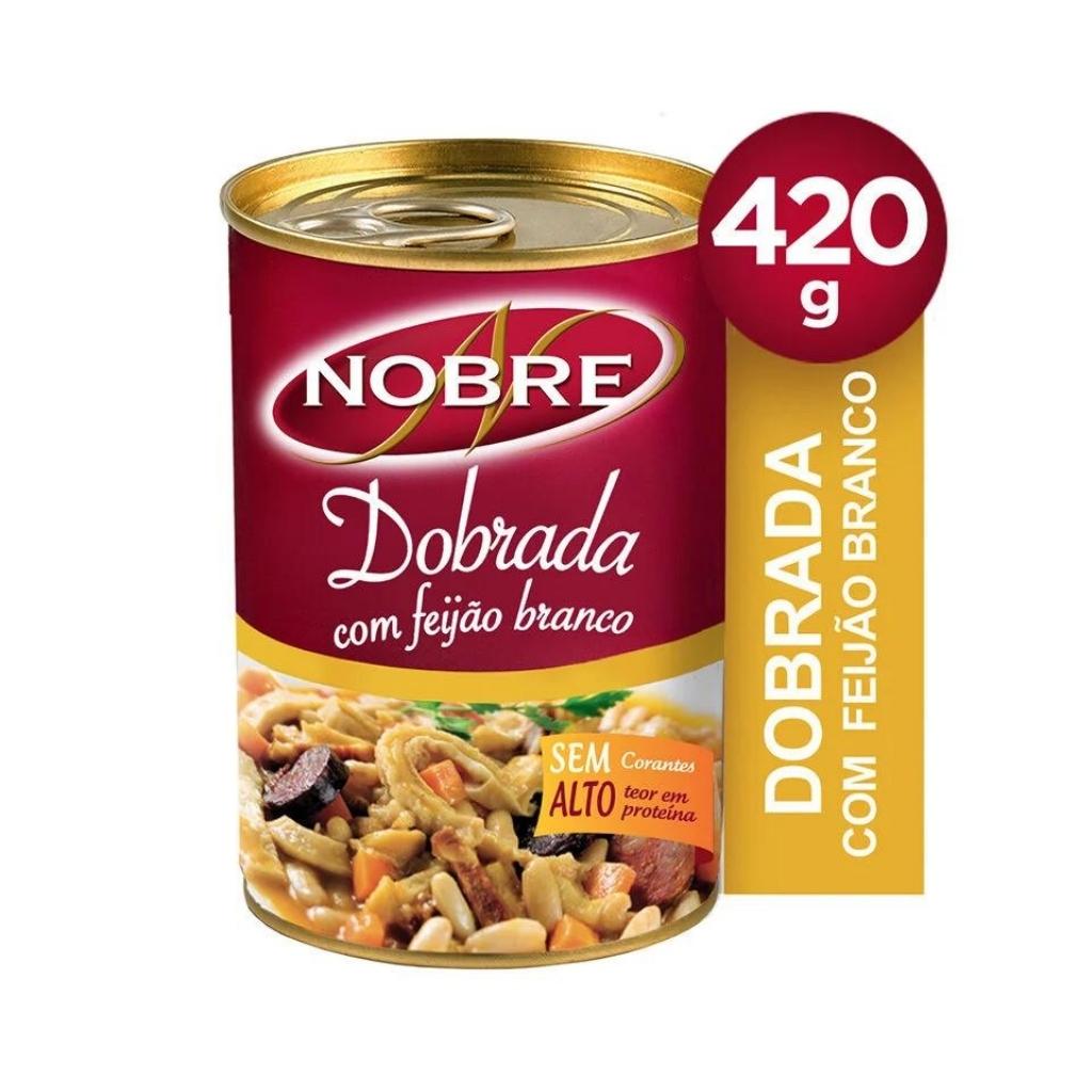 Dobrada c/ Feijão Branco em Lata - 420g