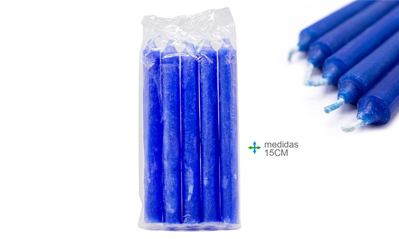 Blue Candle - 15cm