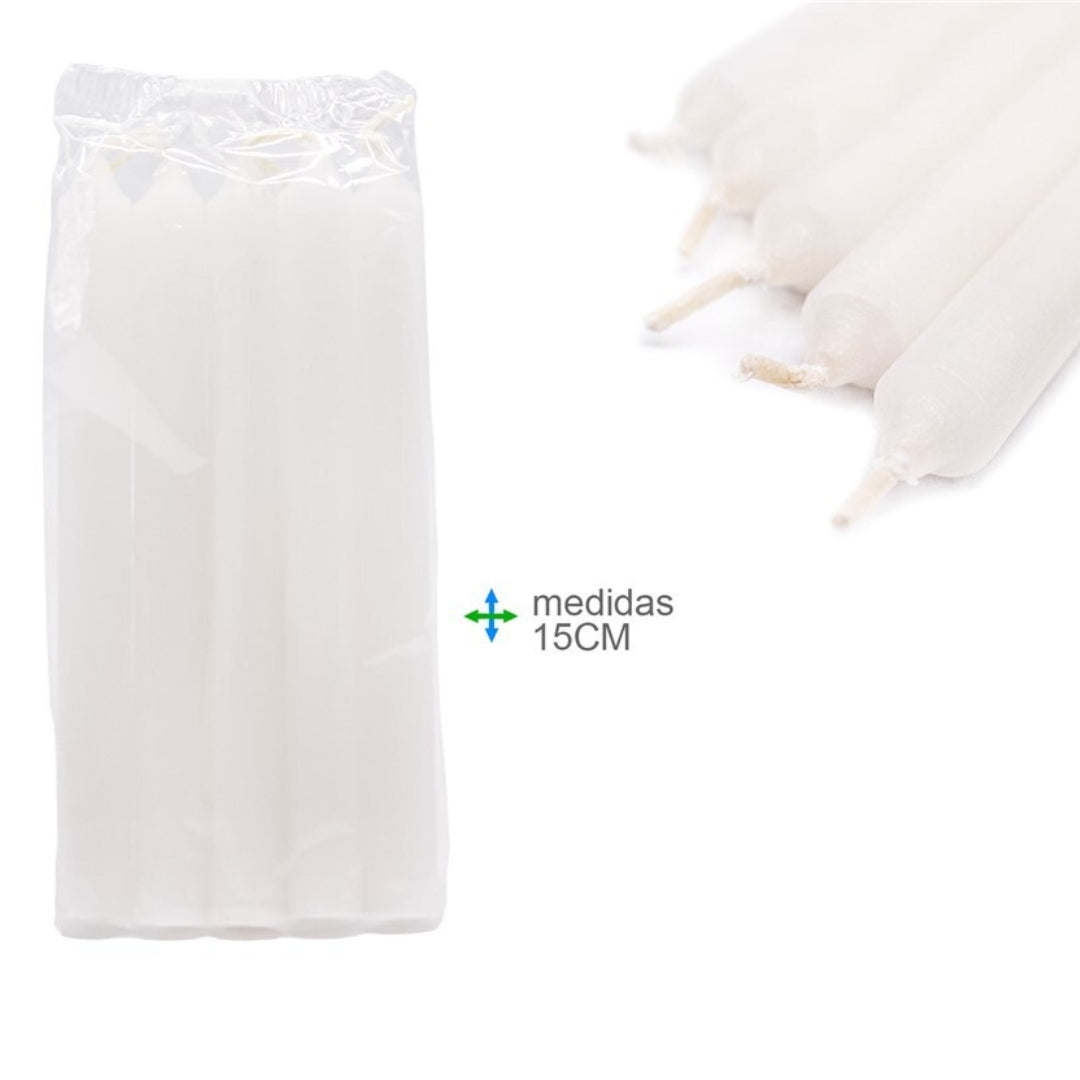 White Candle  - 15cm