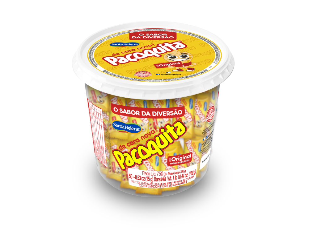 Paçoquita Peanut Candy Cork Shape - 750g