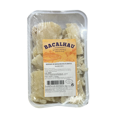 Bacalhau do Atlântico Salgado e Desfiado - 400g