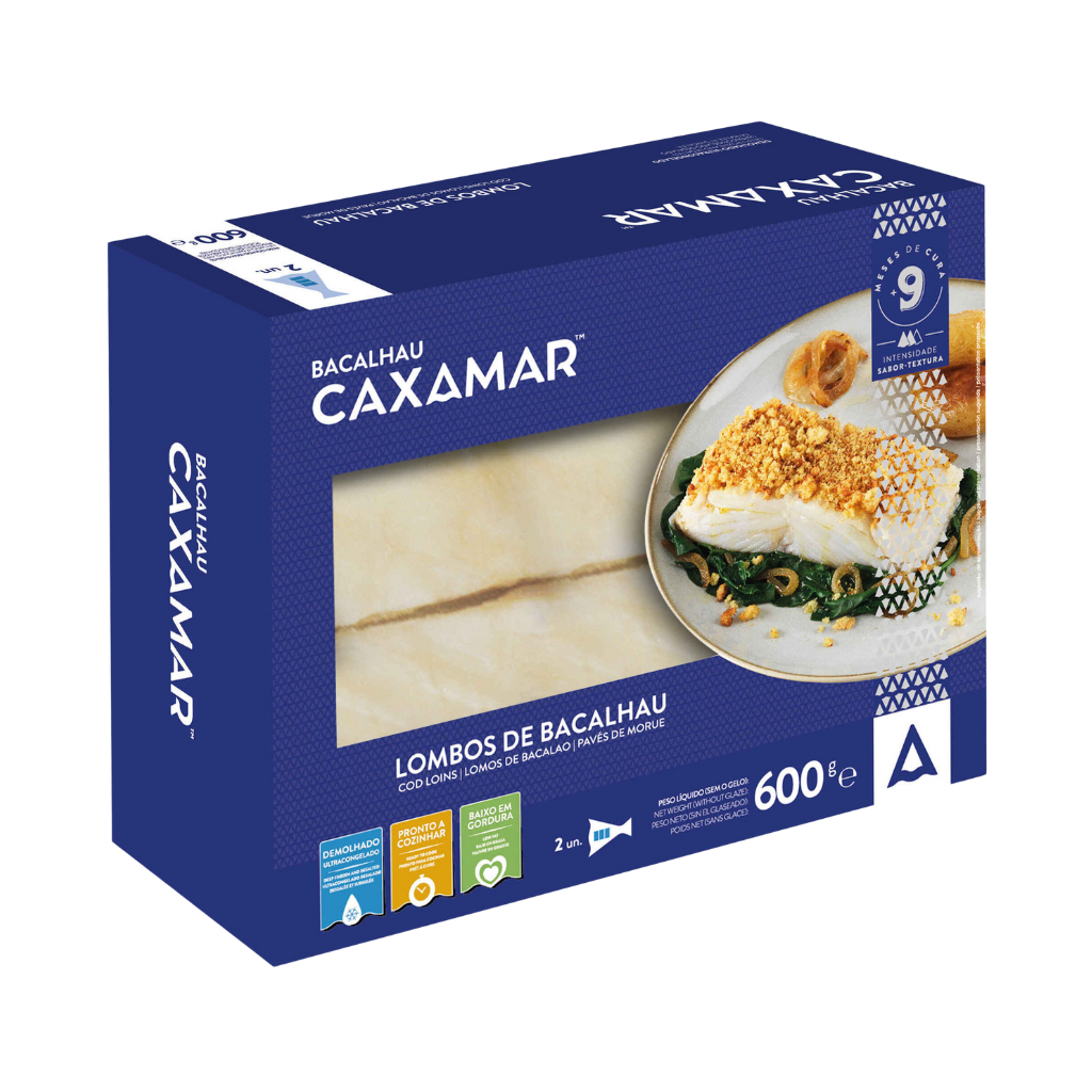 Entsalzte, gefrorene Kabeljaufilets (2 Stk.) – 600 g
