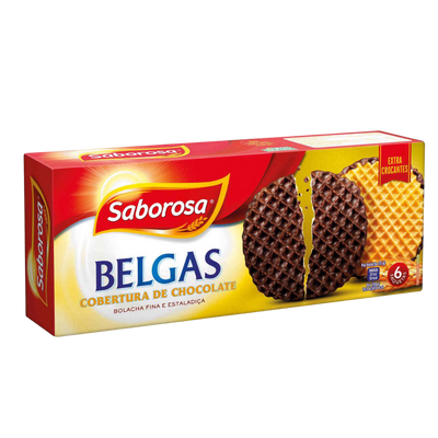 Belgian-Style Chocolate Coated Waffle Biscuits – 198g