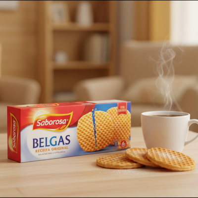 Belgian-Style Waffle Biscuits - 220g