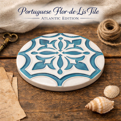 Portugiesische Flor-de-Lis-Fliese – Atlantic Edition 